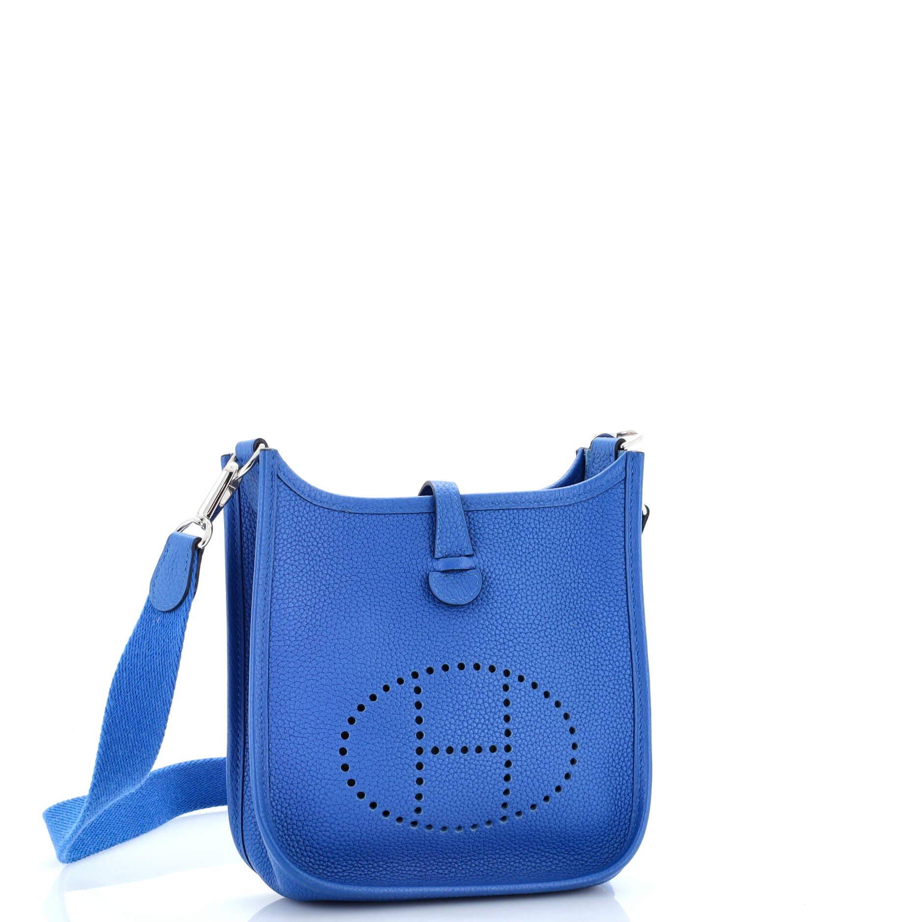 Pre-Owned Hermes Evelyne Bag Gen III Maurice TPM, Alternate, color, Bleu Zellige