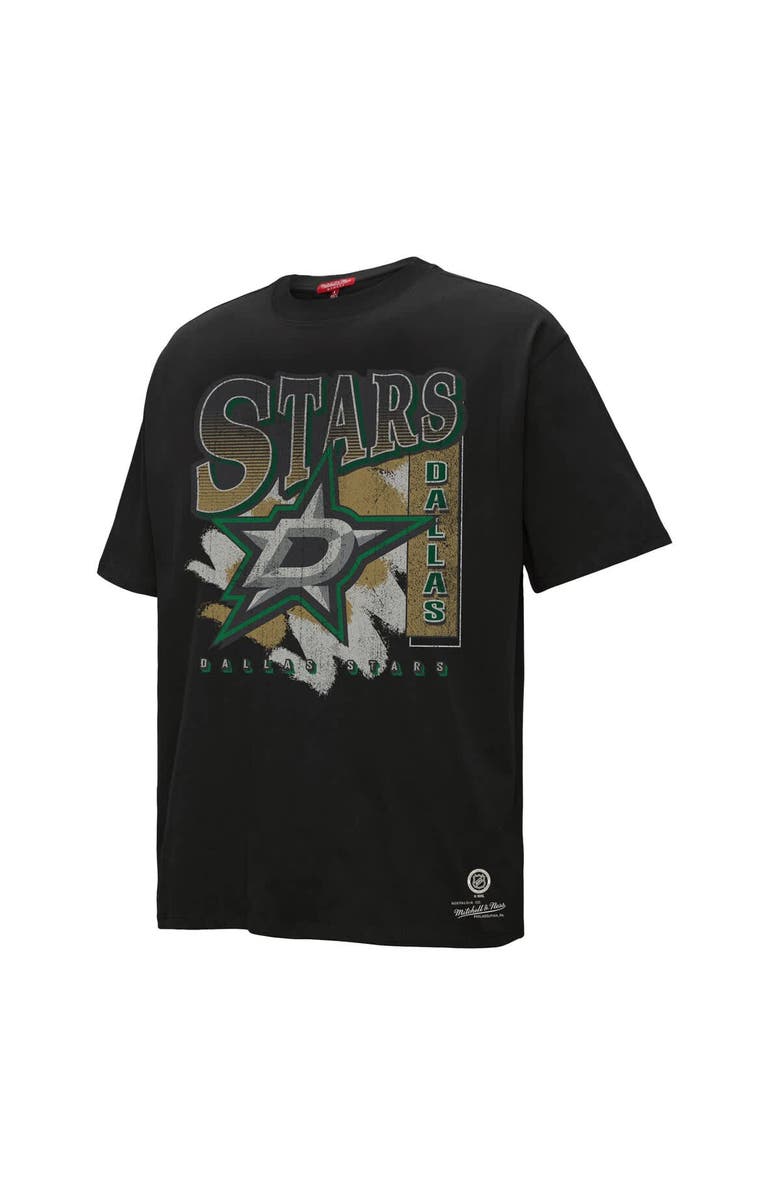 Mitchell & Ness Women's Mitchell & Ness Black Dallas Stars Choppy Ice Boyfriend T-Shirt, Alternate, color, Black