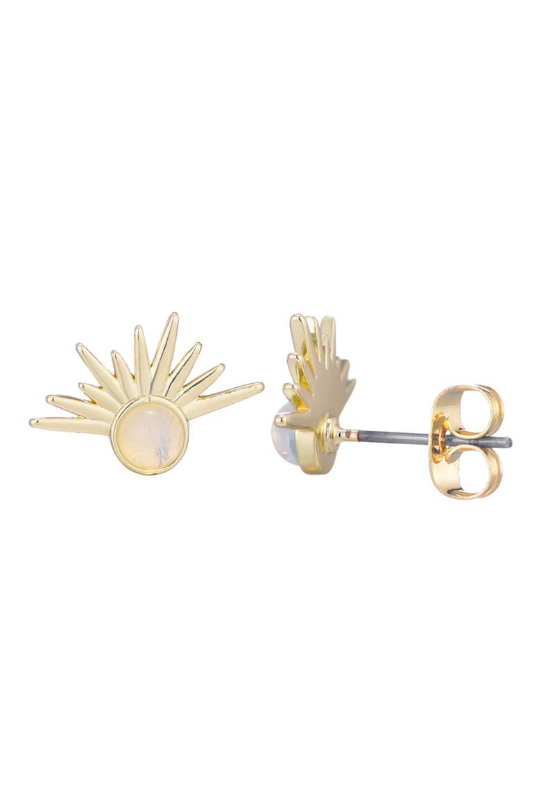 Opal Sunrise Stud Earrings, Alternate, color, WHITE