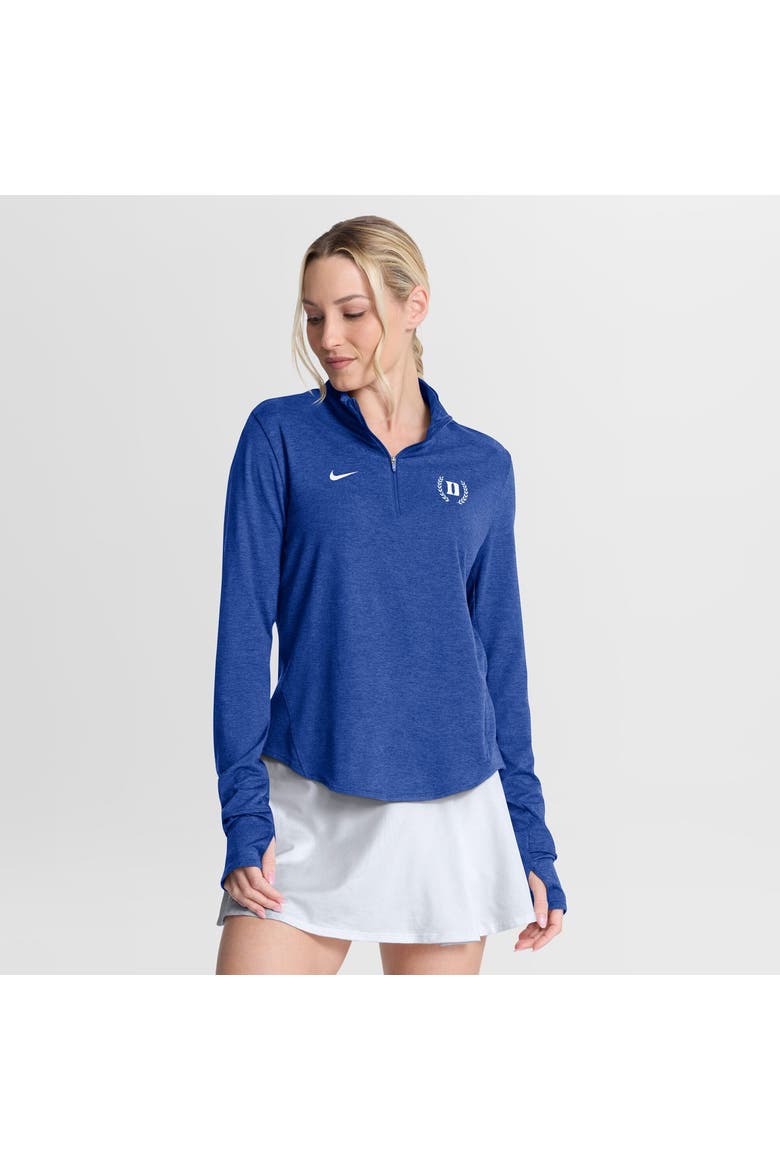 Women's Nike Royal Duke Blue Devils Swift Dri-FIT Half-Zip Pullover, Main, color, Royal