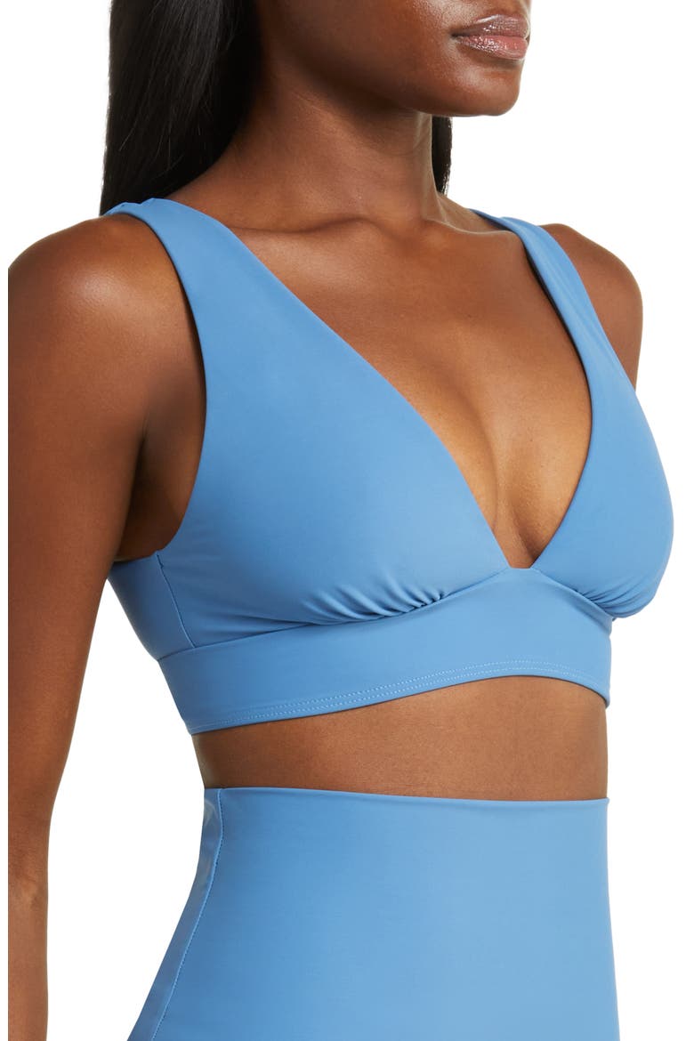Amelia Longline Bikini Top, Alternate, color, DELFT BLUE
