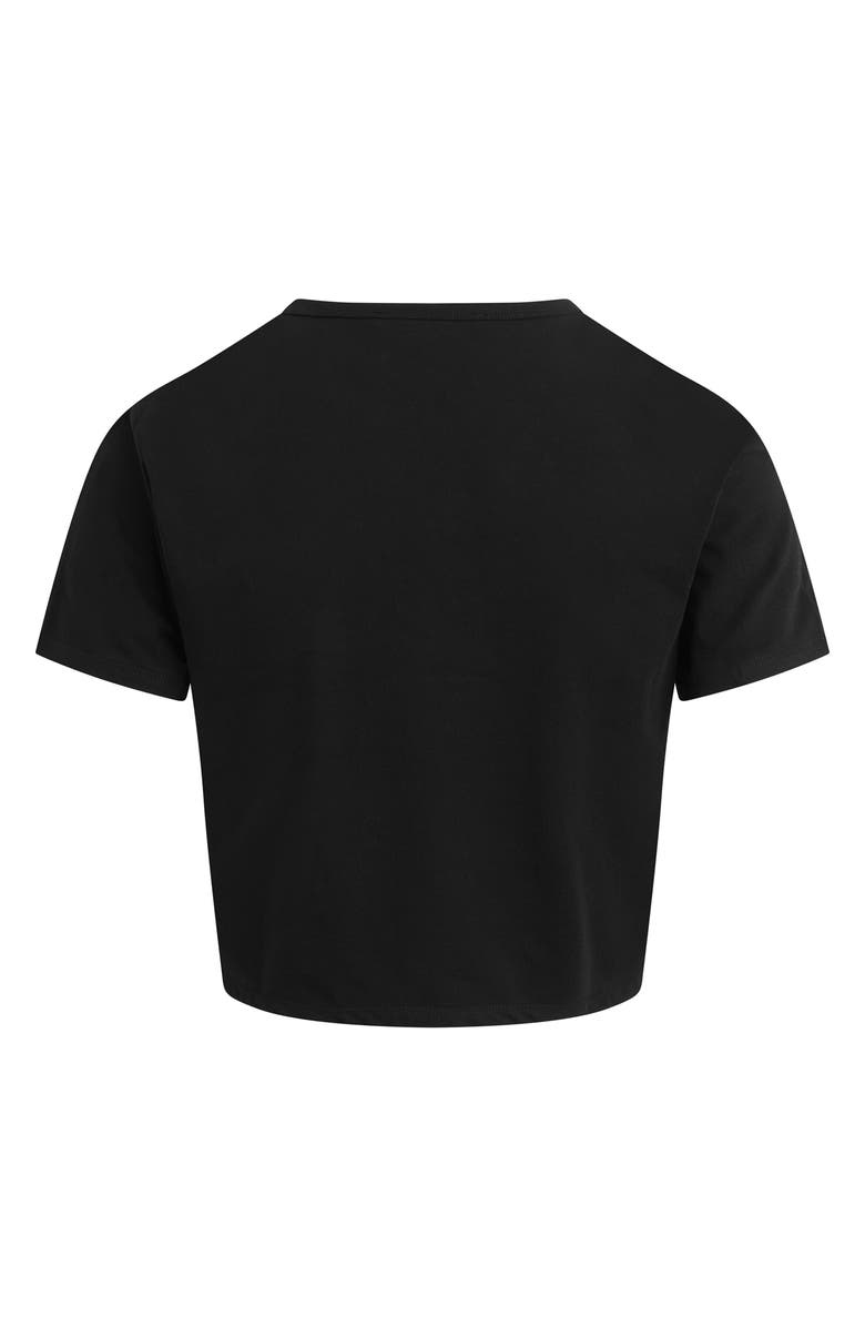 Favorite Daughter The Laura Stretch Cotton Crop T-Shirt, Alternate, color, Black
