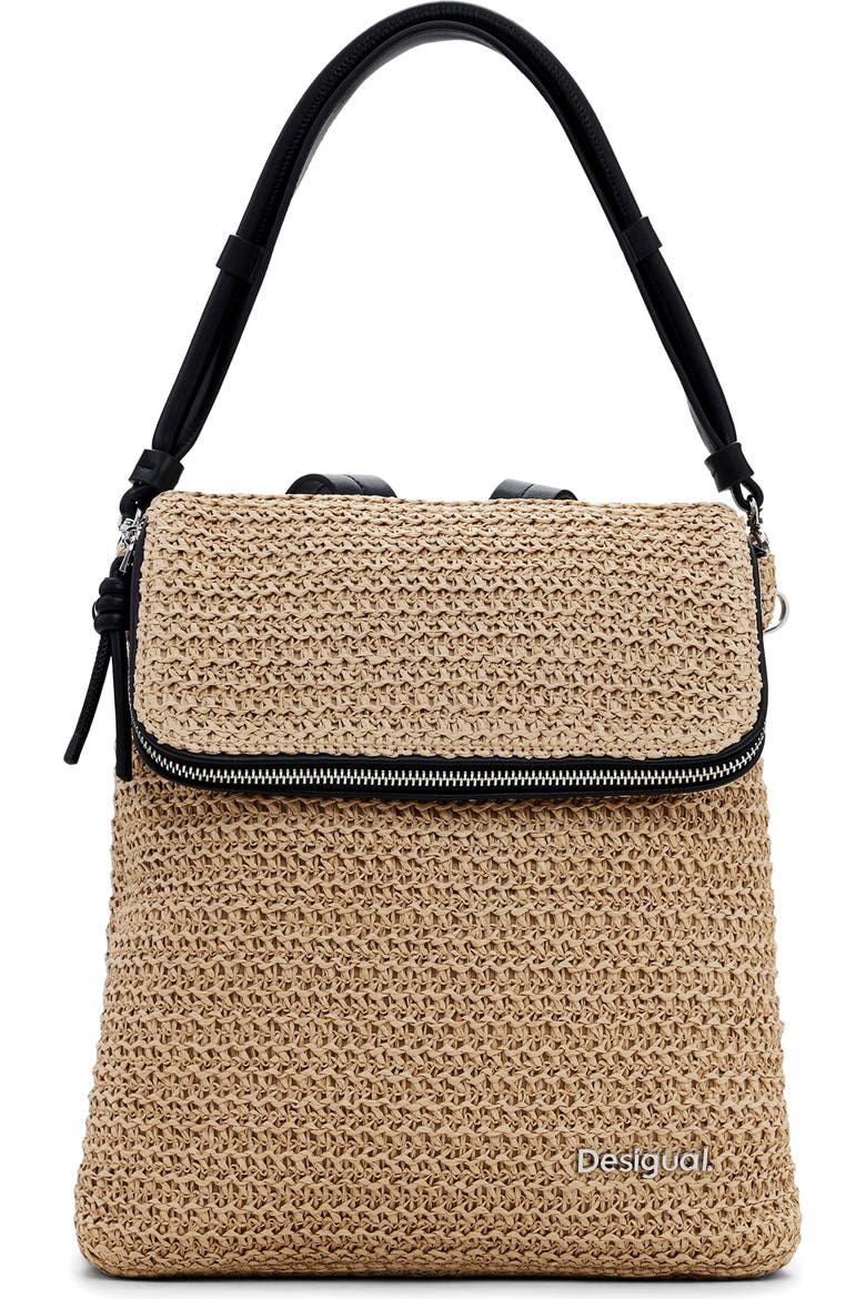 desigual mini backpack Women's Accessories PU MINI, White, One Size : Clothing, Shoes & Jewelry effect finish Small backpack with buckles, women's