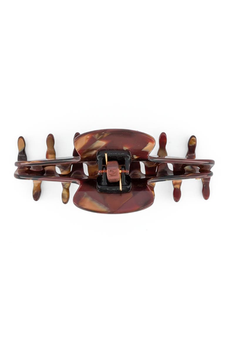Effet Speciaux Large Acetate Hair Clip, Alternate, color, Dark Brown