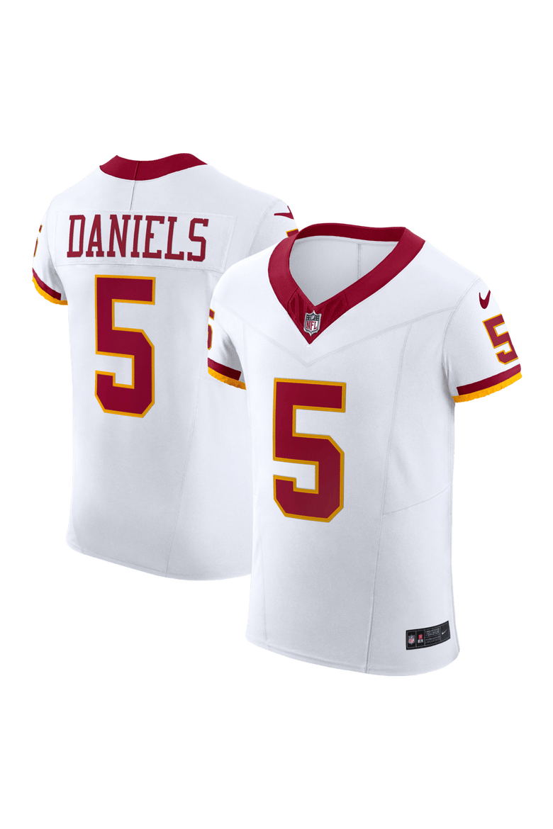 Men's Nike Jayden Daniels White Washington Commanders Alternate 2 Super Bowl Era Vapor F.U.S.E. Elite Jersey, Main, color, White