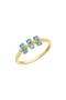  14K Yg London Blue Topaz