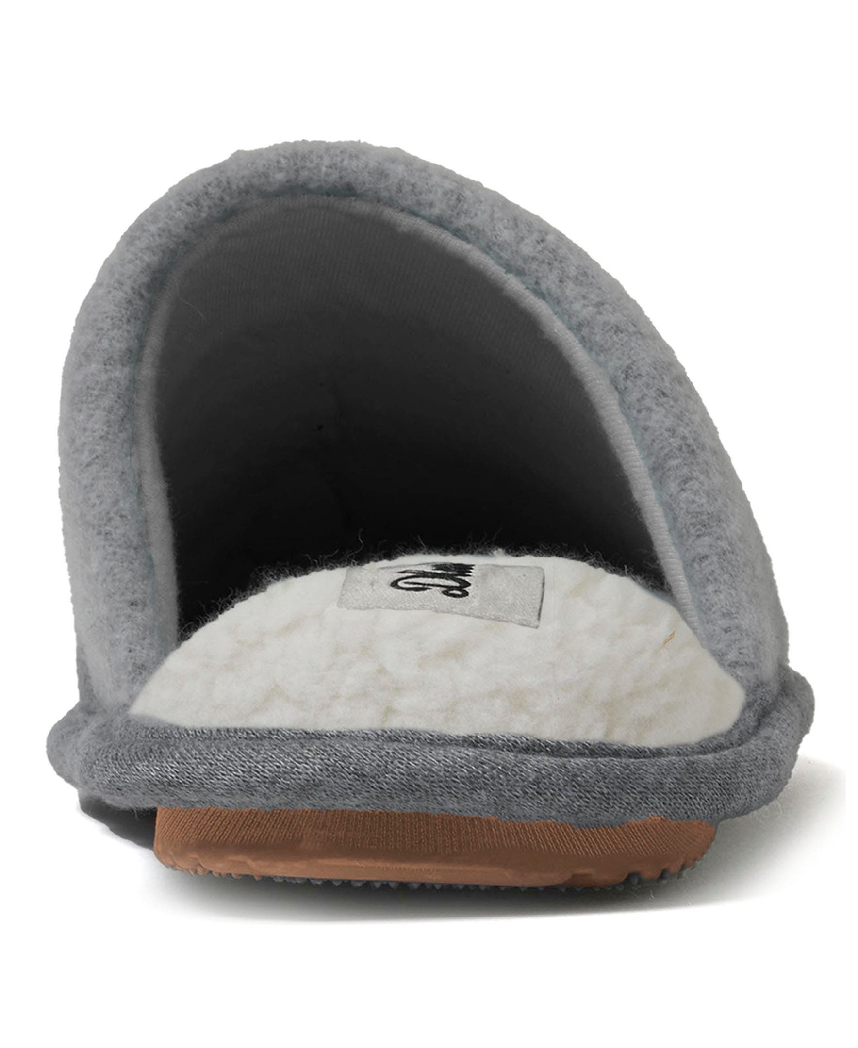 DEARFOAMS Carson Papa Bear Dad Scuff Slipper, Alternate, color, Light Heather Grey