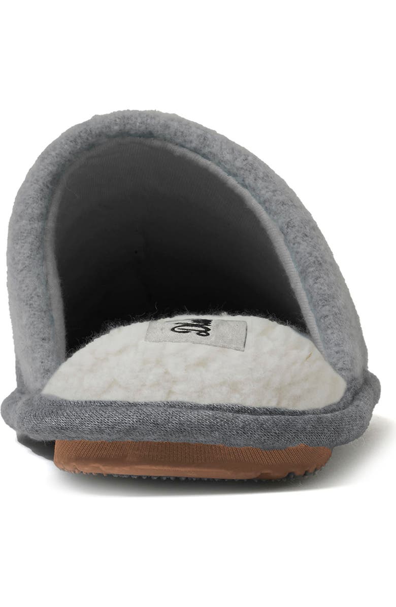 DEARFOAMS Carson Papa Bear Dad Scuff Slipper, Alternate, color, Light Heather Grey