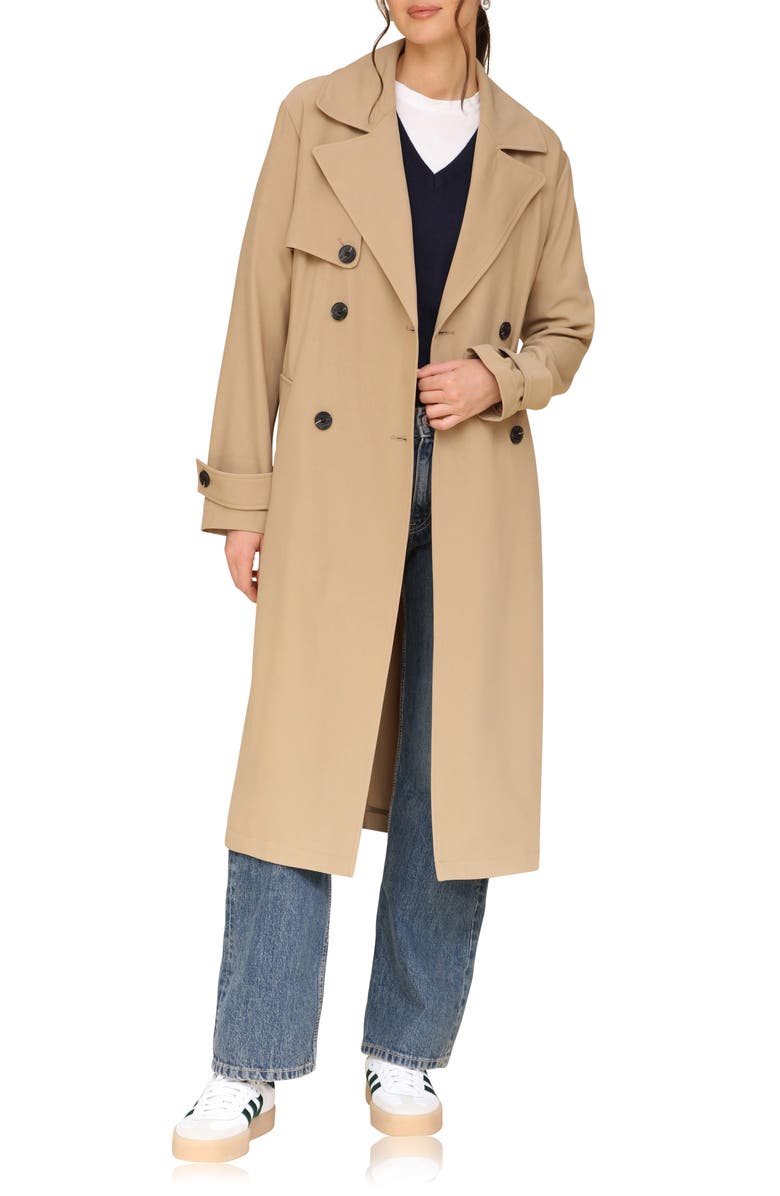 Avec Les Filles Relaxed Fit Button Back Trench Coat, Alternate, color, 