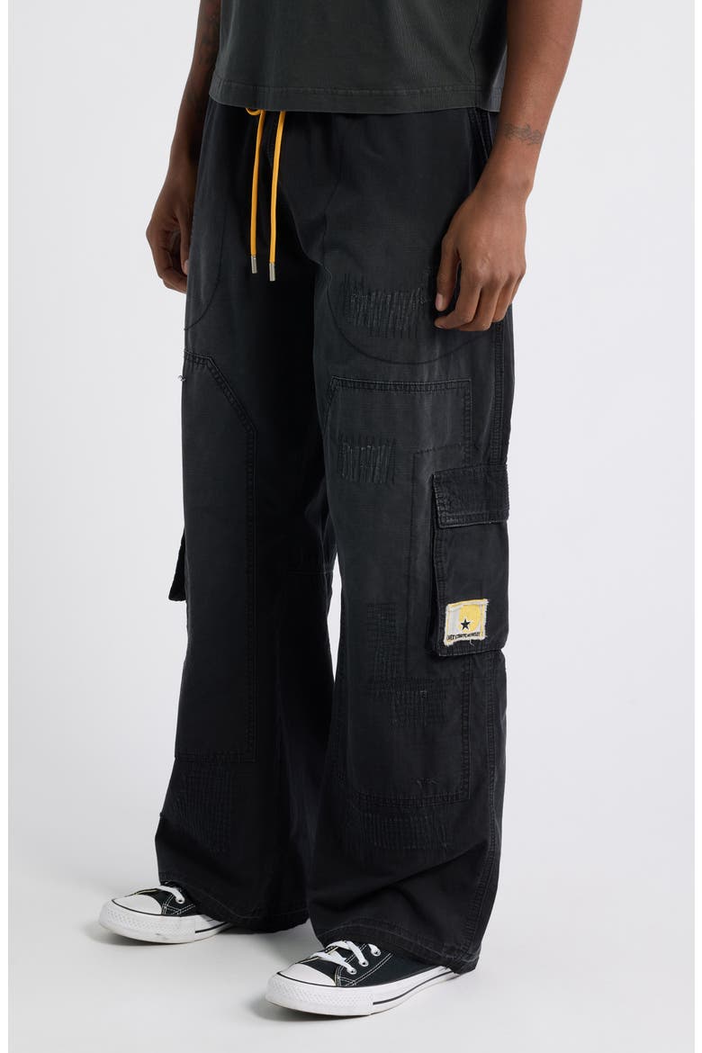 Repair Cargo Pants, Alternate, color, VINTAGE BLACK