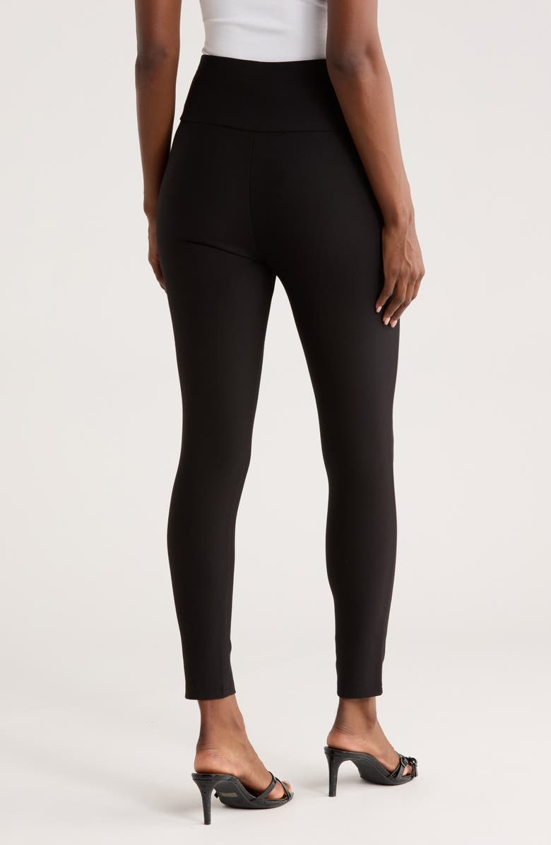 PATRIZIA LUCA High Waist Leggings, Alternate, color, Black