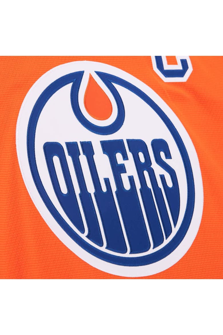 Men's Mitchell & Ness Connor McDavid Orange Edmonton Oilers Power Play Jersey, Alternate, color, Orange