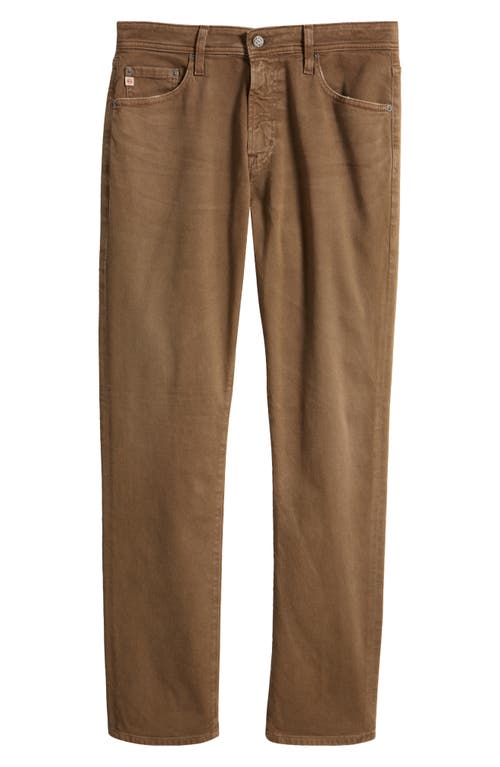 Ag Everett Slim Straight Leg Jeans In Brown