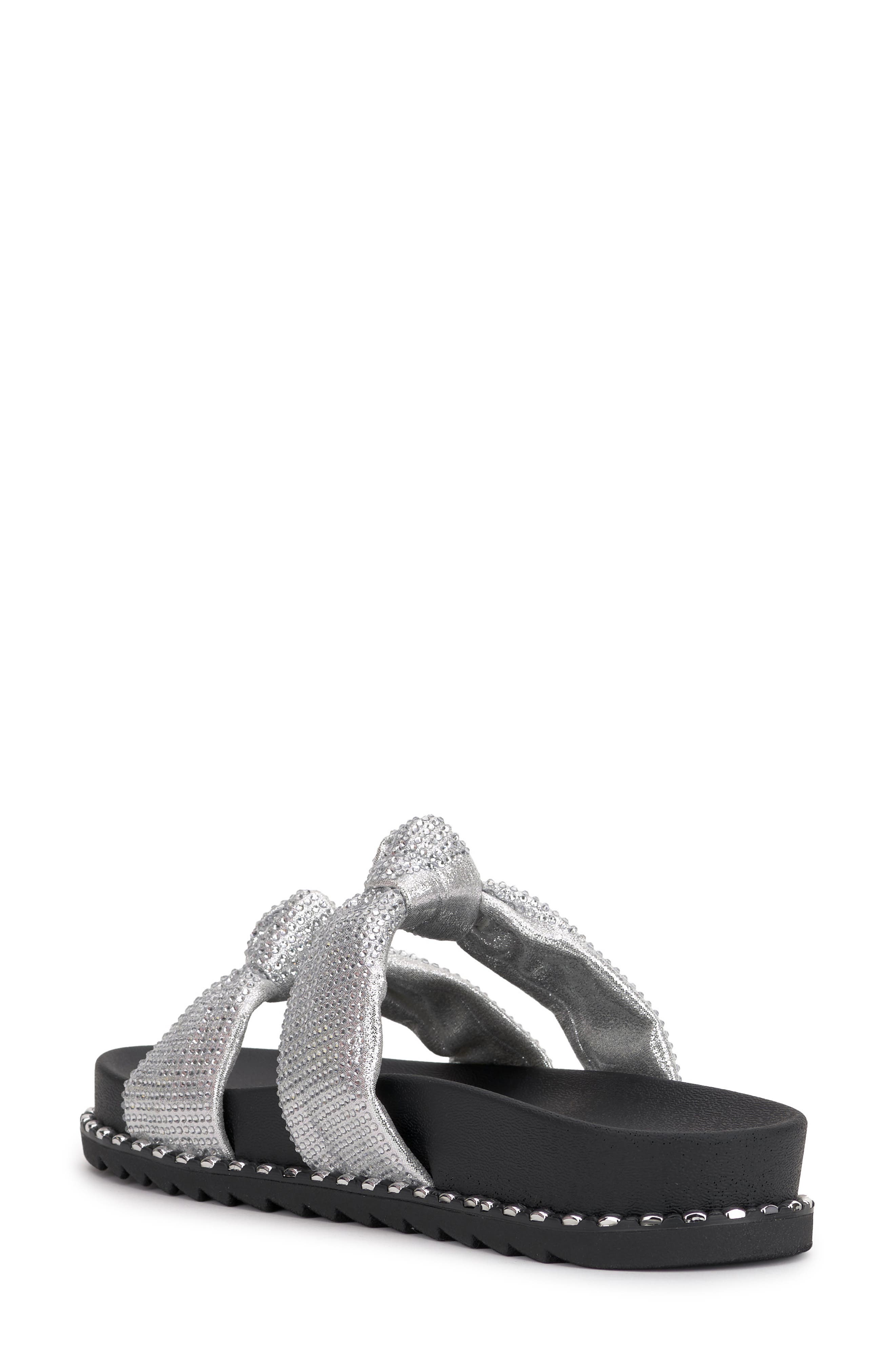Jessica Simpson Caralyna Platform Slide Sandal, Alternate, color, Silver
