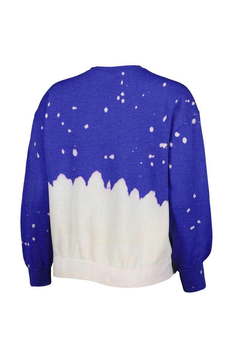 GAMEDAY COUTURE Women's Gameday Couture Royal Kentucky Wildcats Twice As Nice Faded Dip-Dye Pullover Long Sleeve Top, Alternate, color, Royal