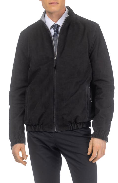 Men's Genuine Nubuck Jacket Reversible To Cashmere & Wool Crafted From Loro Piana