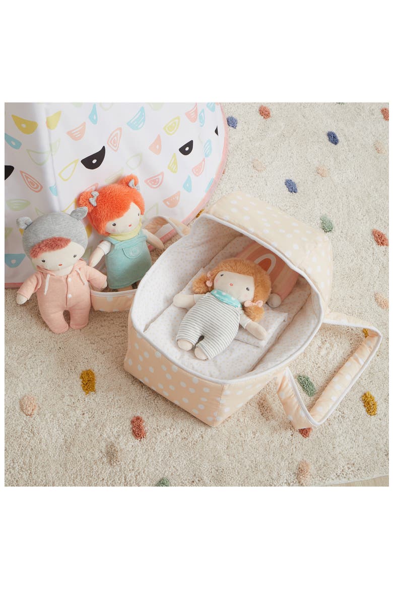 by Asweets Dots & Rainbows Doll Carrier, Alternate, color, PINK