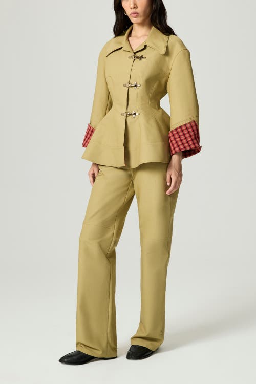 Nocturne Side-buckle High-waist Wide Trousers In Multi