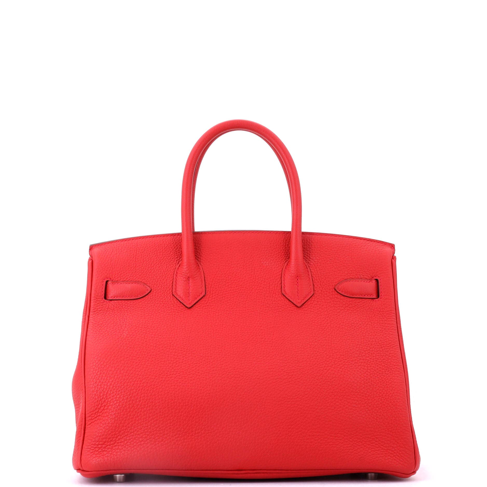Pre-Owned Hermes Birkin Handbag Red Togo with Palladium Hardware 30, Alternate, color, Geranium