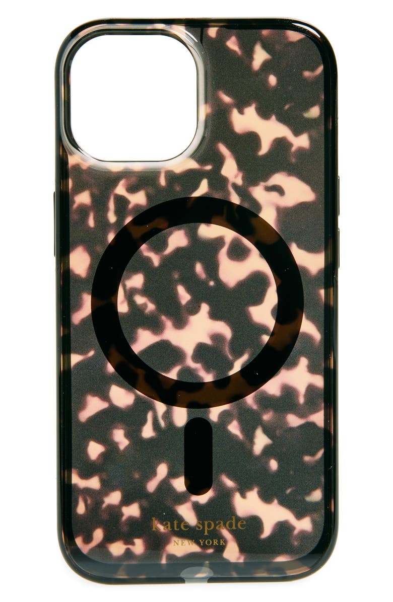 Kate Spade New York tortoise iphone 13, 14, 15 case, Main, color, 
