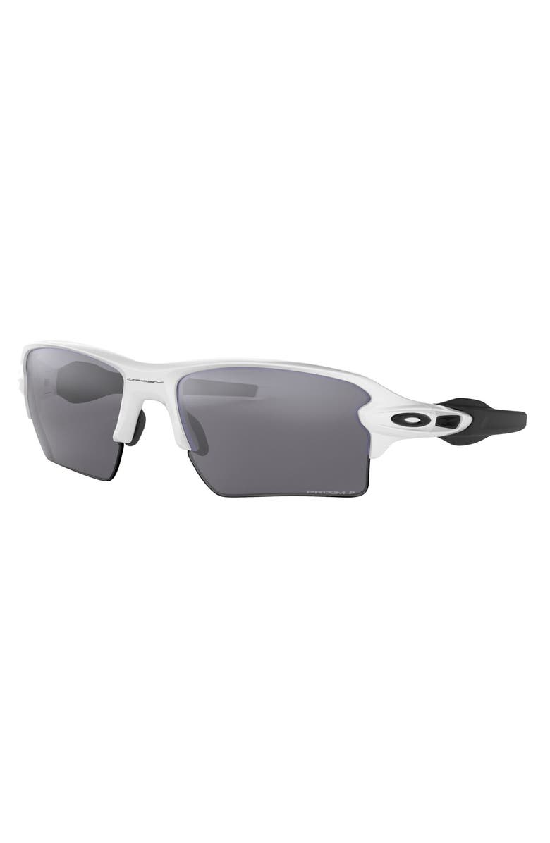 Oakley Flak 2.0 XL 59mm Polarized Sunglasses, Alternate, color, White