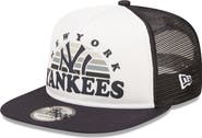 New Era Men's New Era White/Navy New York Yankees Gradient Golfer 9FIFTY Snapback Hat