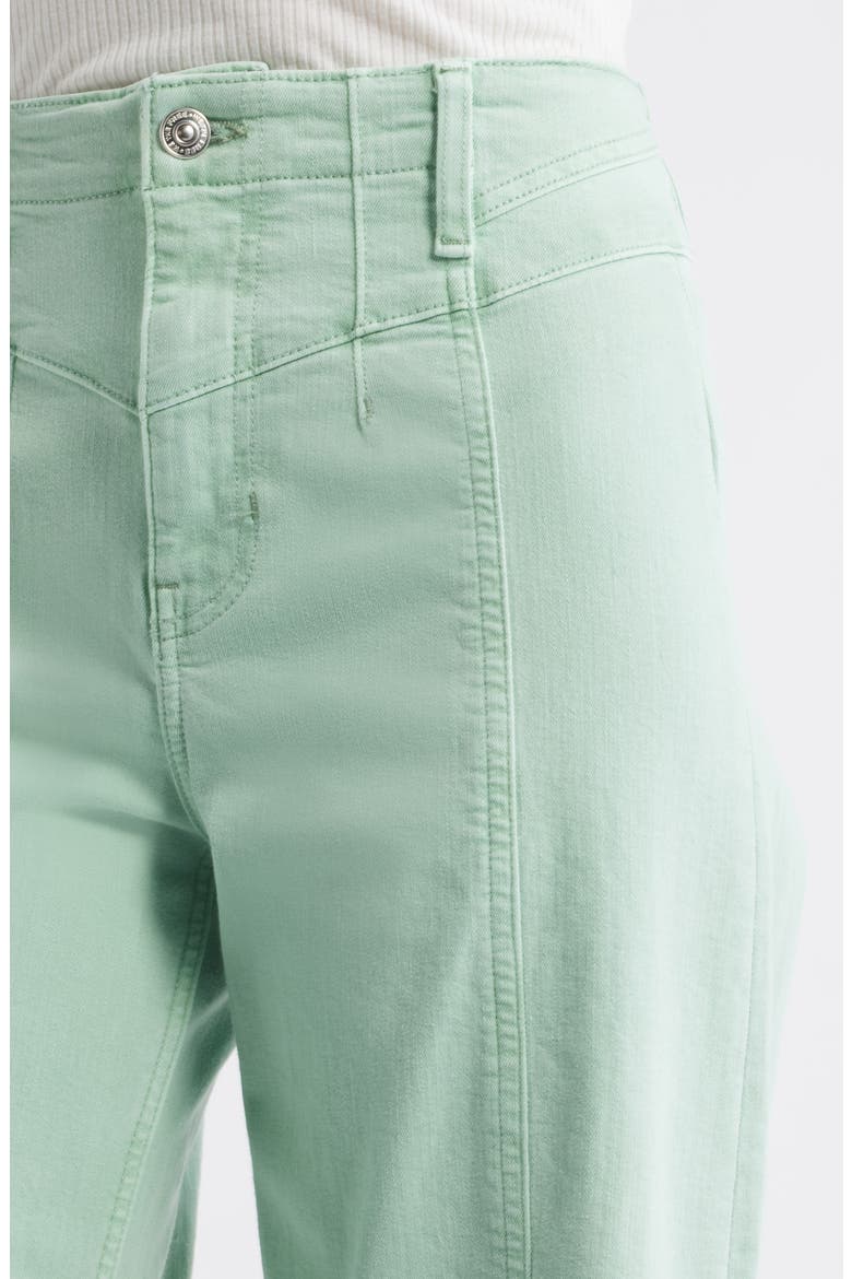 Libre Front Yoke Wide Leg Jeans, Alternate, color, CAMEO GREEN