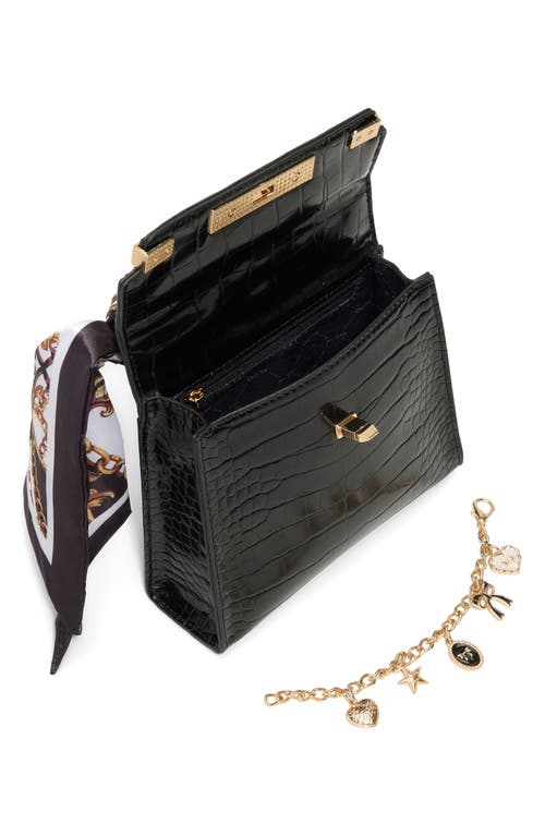 Aldo Larigodiaa Faux Leather Satchel In Black