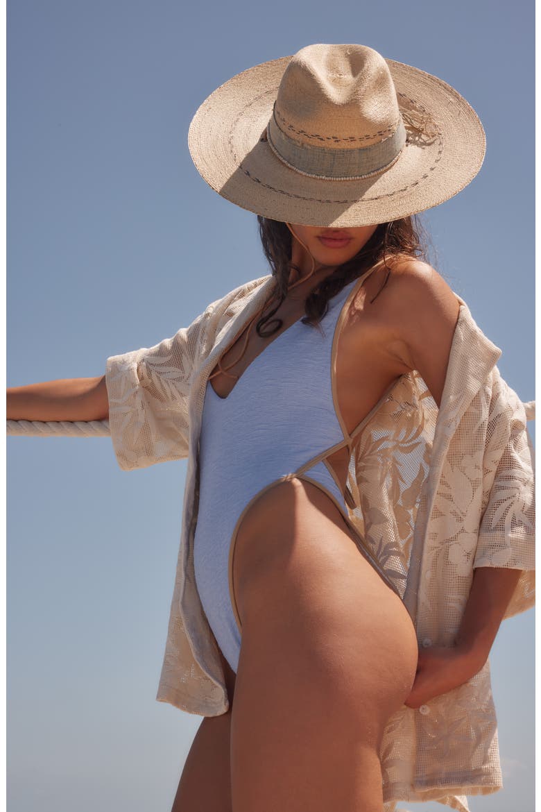 Amber Jacquard One-Piece Swimsuit (Women) | Nordstrom