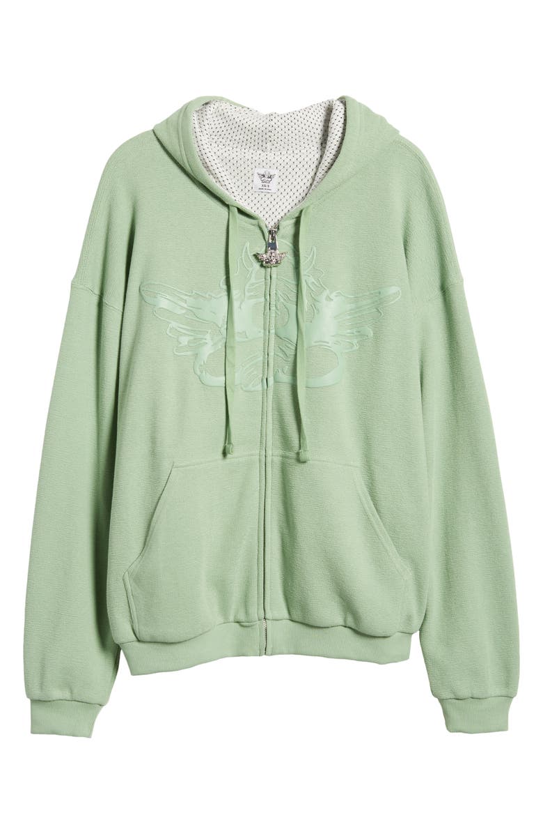 BOYS LIE Burst Your Bubble Harley Cotton Zip-Up Graphic Hoodie, Alternate, color, 