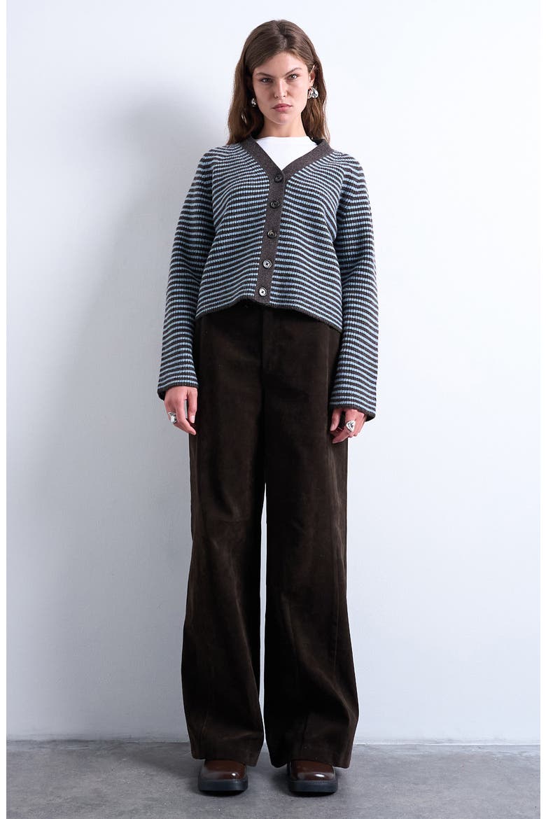 Stripe Cardigan, Alternate, color, MEDIUM BLUE