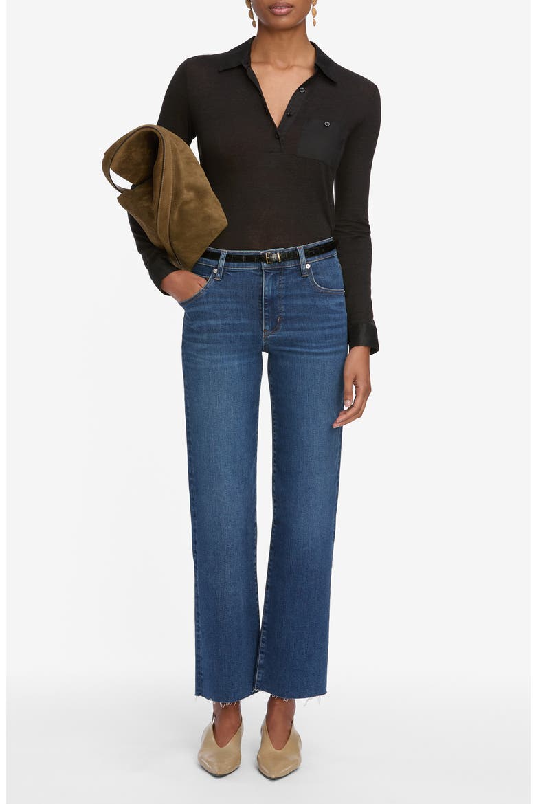 The Mellow Ankle Straight Leg Jeans, Alternate, color, ELIXIR RAW AFTER