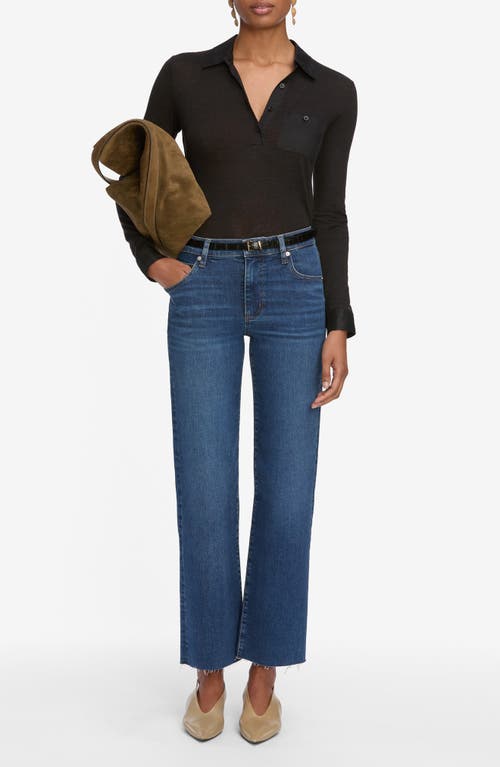 Frame The Mellow High Rise Jeans In Elixir Raw After In Blue