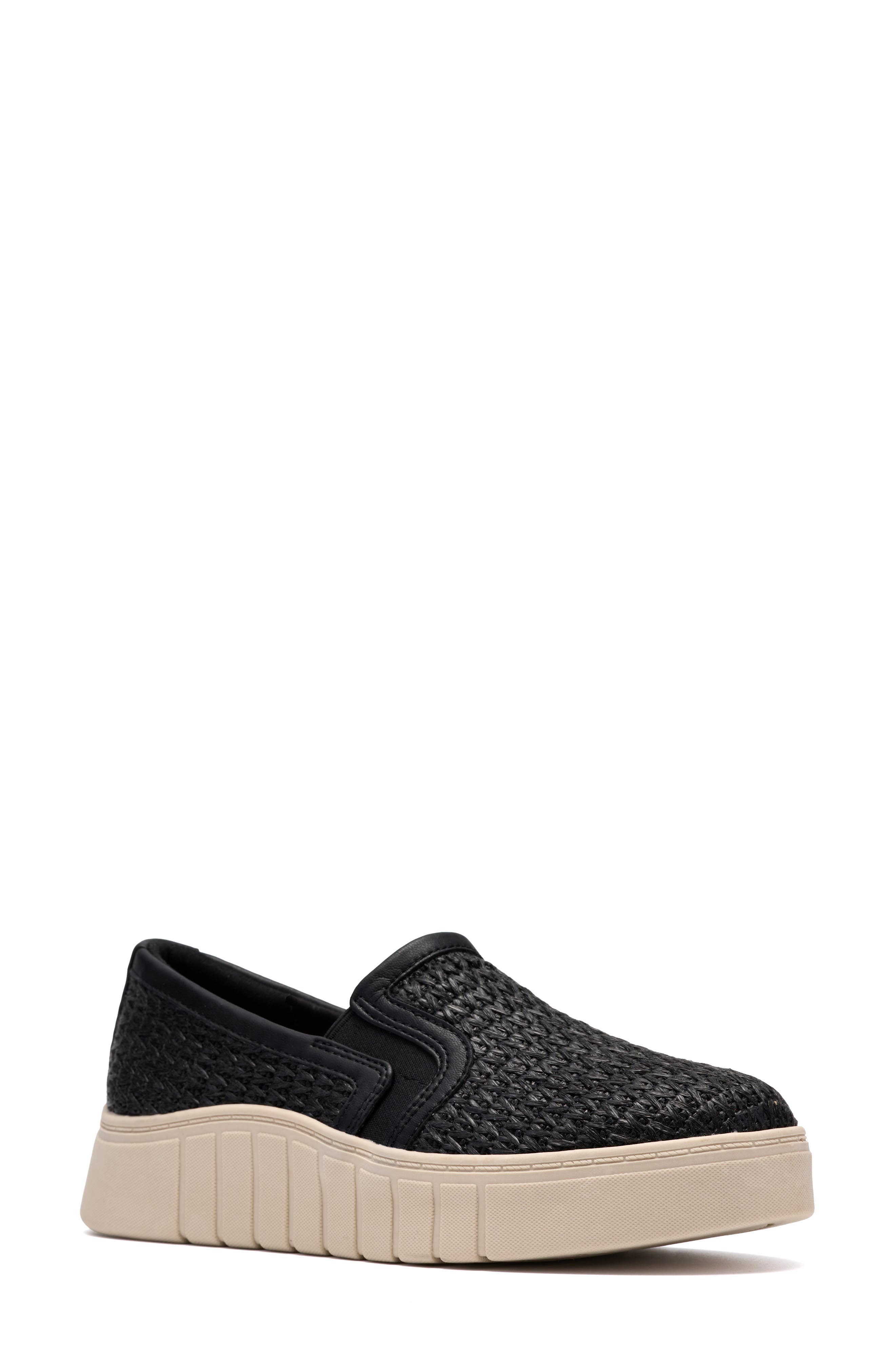 Clarks® Mykah Shine Platform Slip-On Sneaker - Wide Width Available