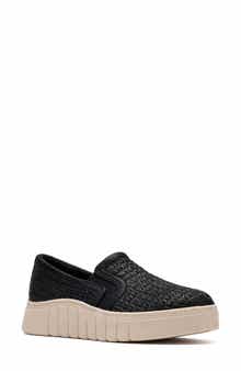 Clarks® Mykah Shine Platform Slip-On Sneaker - Wide Width Available