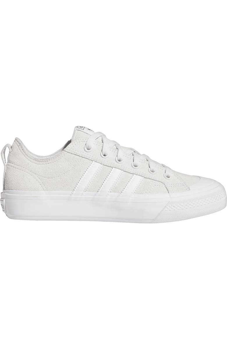 adidas Nizza ADV Low Top Sneaker, Main, color, Crystal White/ White
