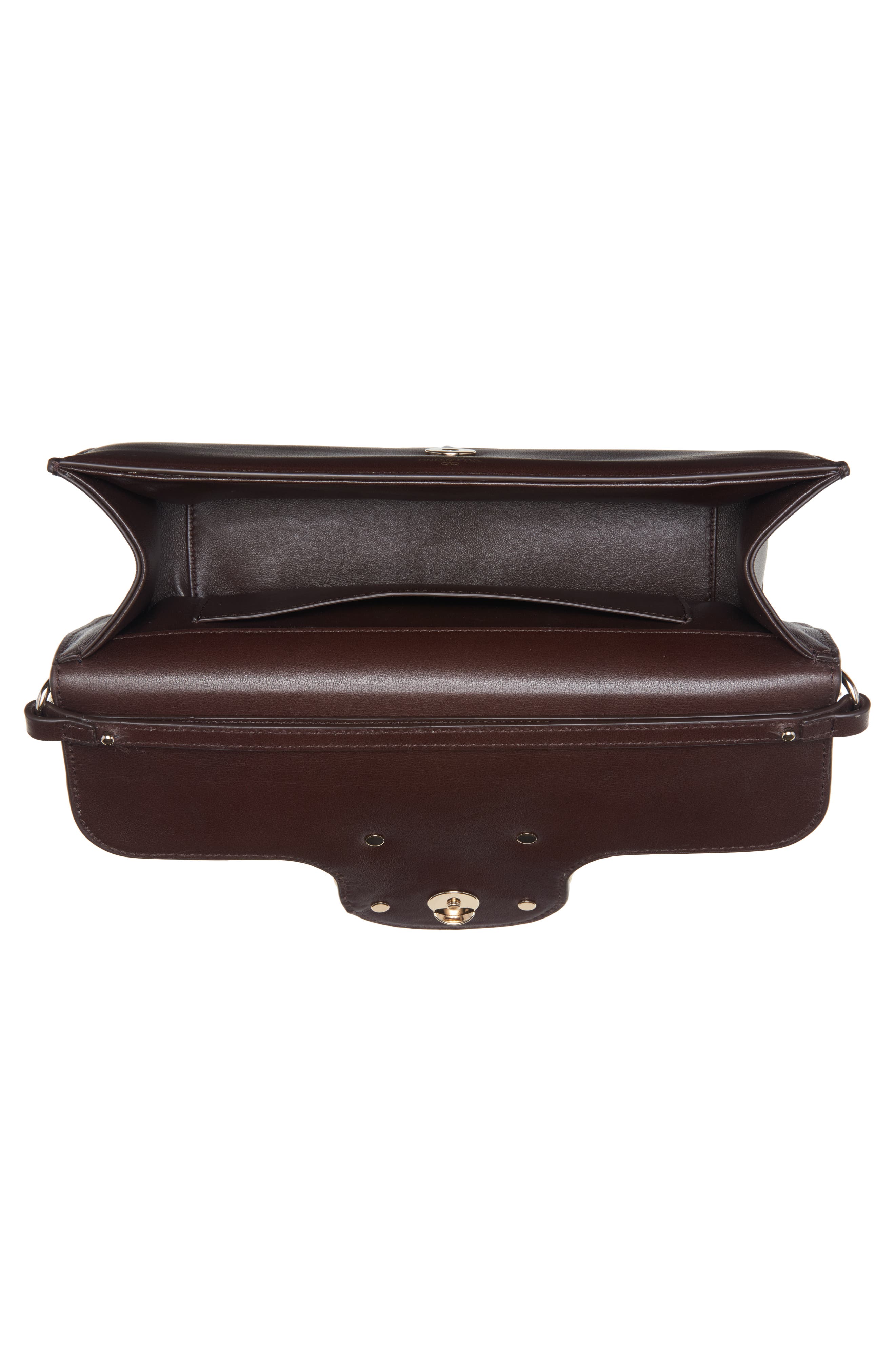 Valentino Garavani Locò Leather Shoulder Bag, Alternate, color, 