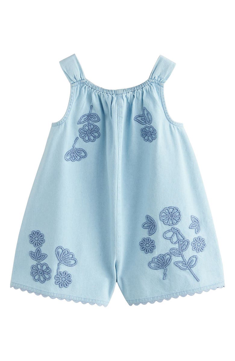 NEXT Kids' Embroidered Denim Jumpsuit, Main, color,