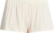 Bella Venice The Luna Low Rise Rib Cashmere Blend Shorts