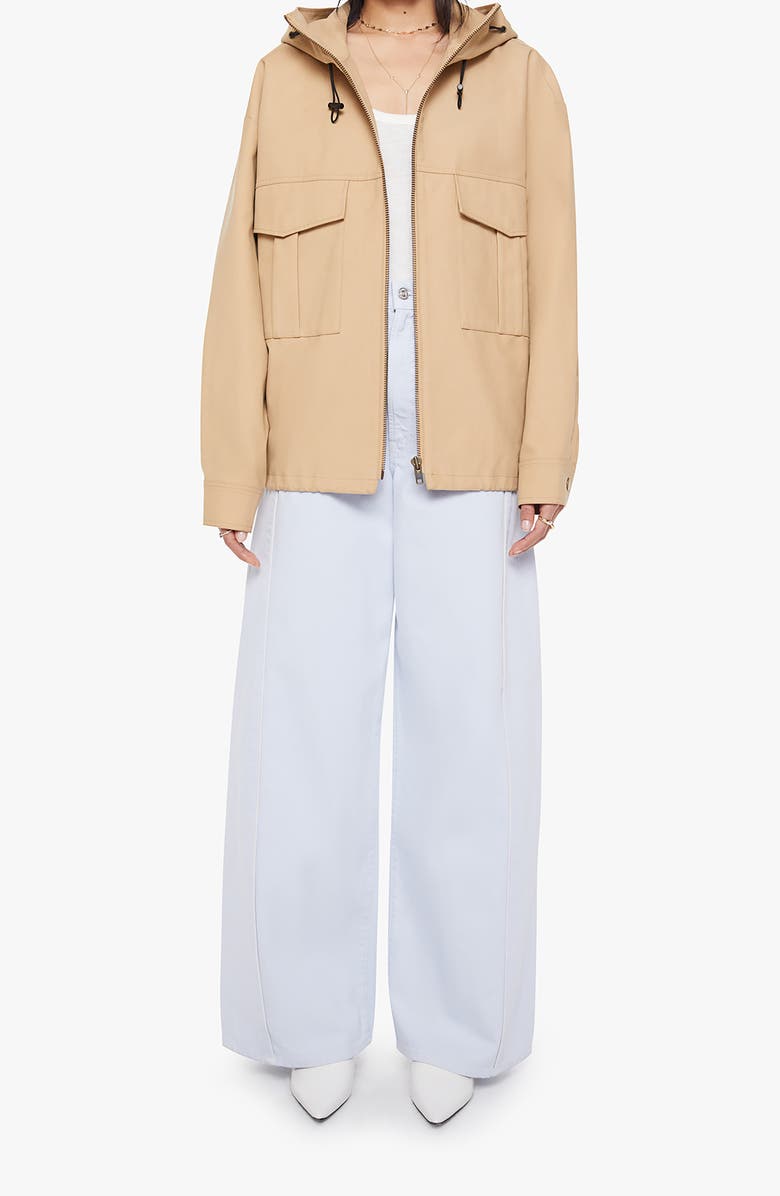 MOTHER The Light Drizzle Hooded Cotton Jacket, Alternate, color, Take A Raincheck