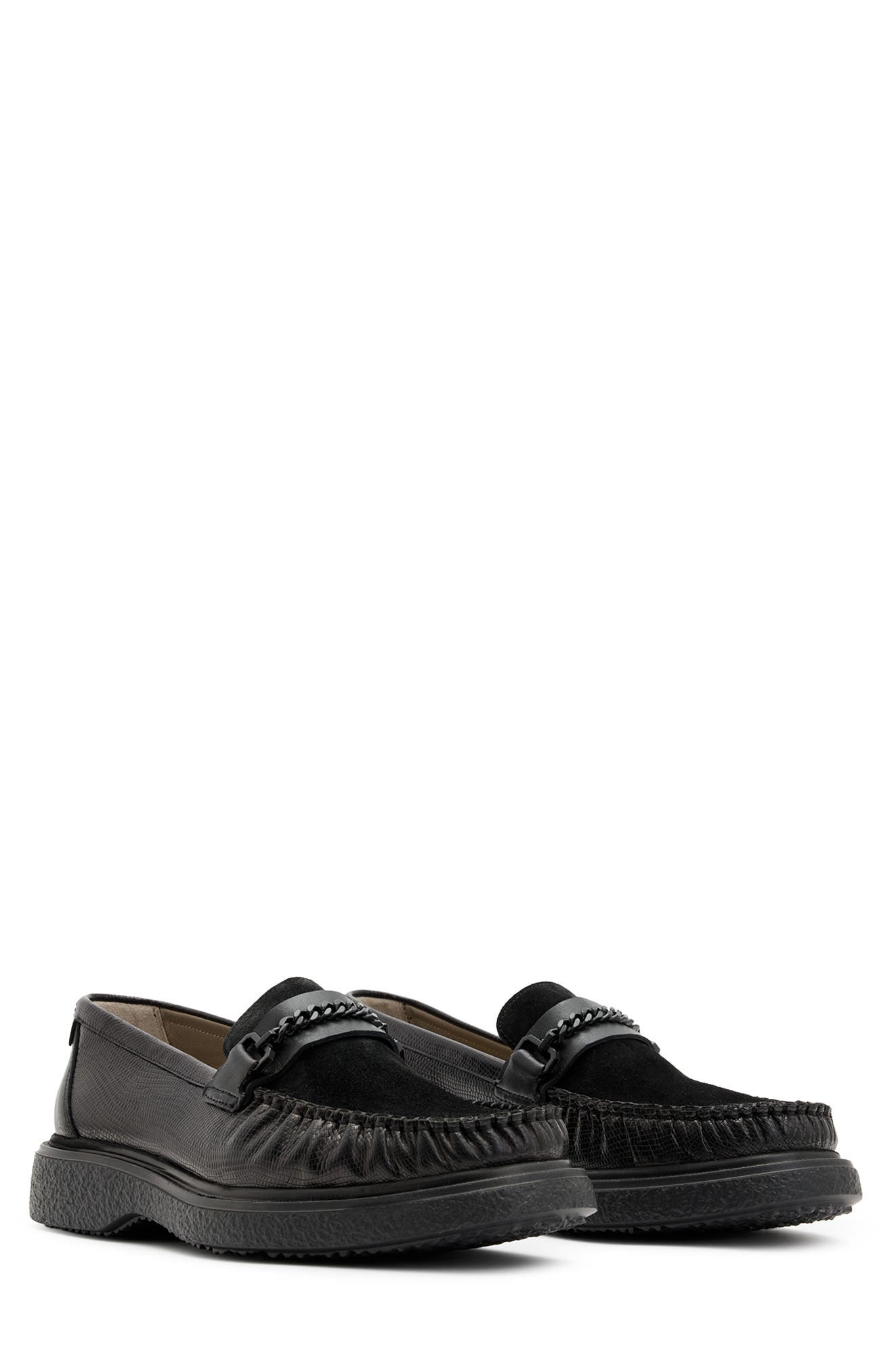 AllSaints Gibbs Chain Loafer, Main, color, 