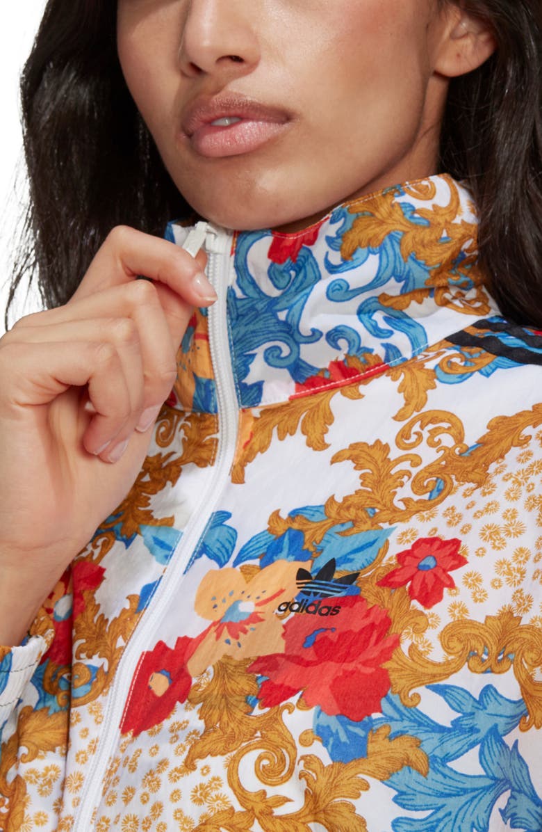 adidas Originals x HER Studio Floral Print Track Jacket, Alternate, color, 