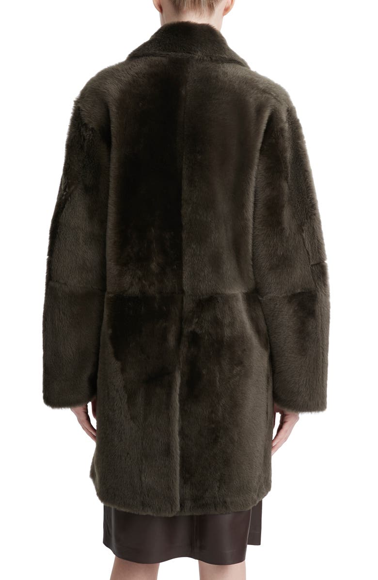 Vince Rasada Reversible Genuine Shearling Coat, Alternate, color, 