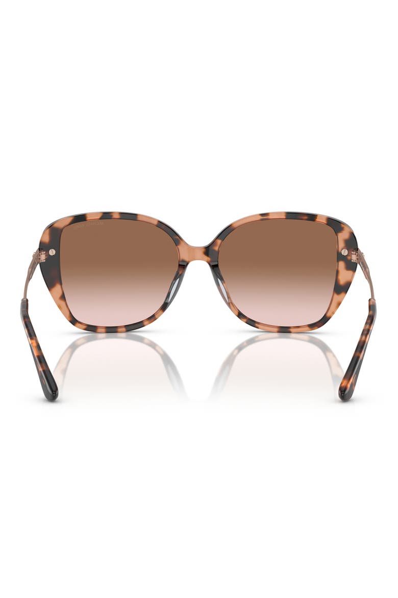 54mm Gradient Square Sunglasses, Alternate, color, PINK TORTOISE