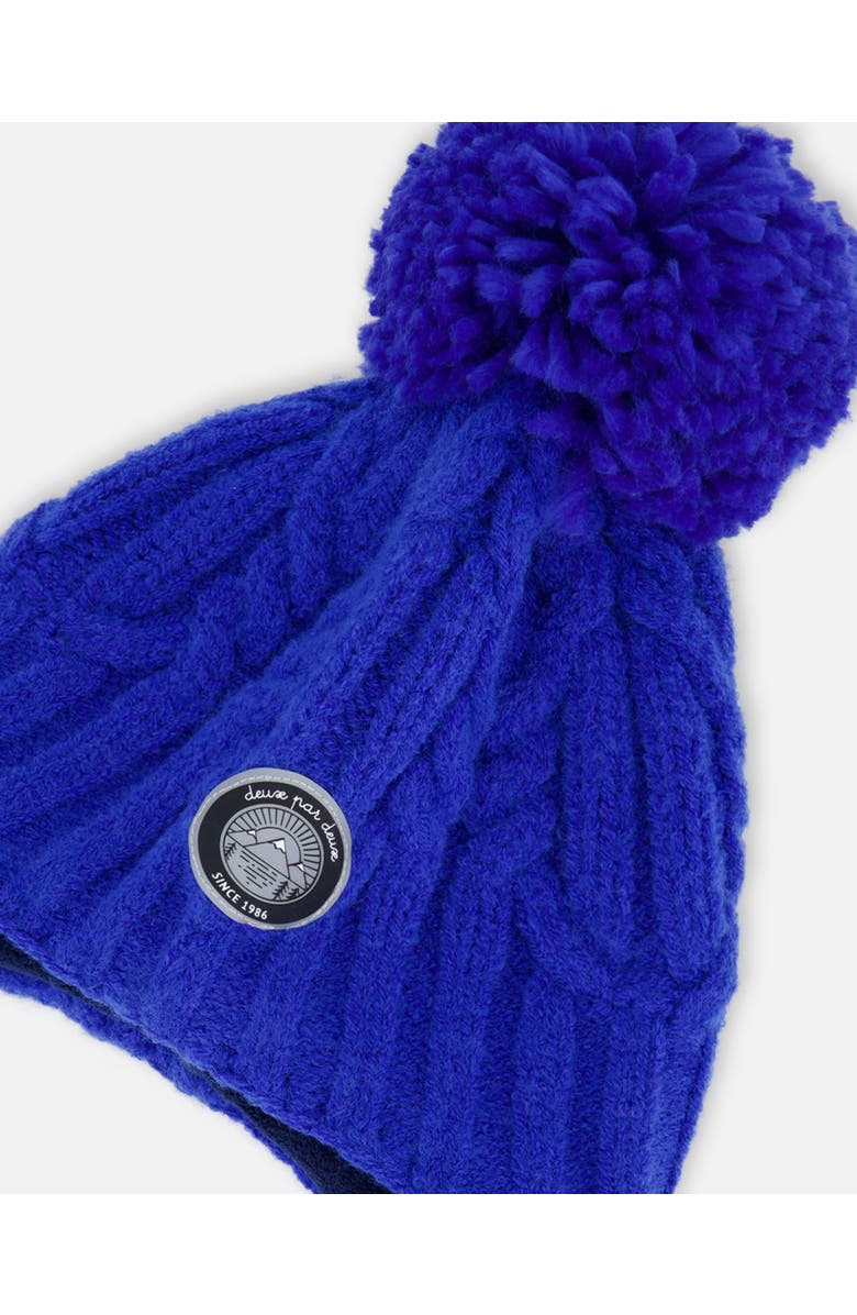 Deux par Deux Boy's Peruvian Knit Hat Royal Blue, Alternate, color, 