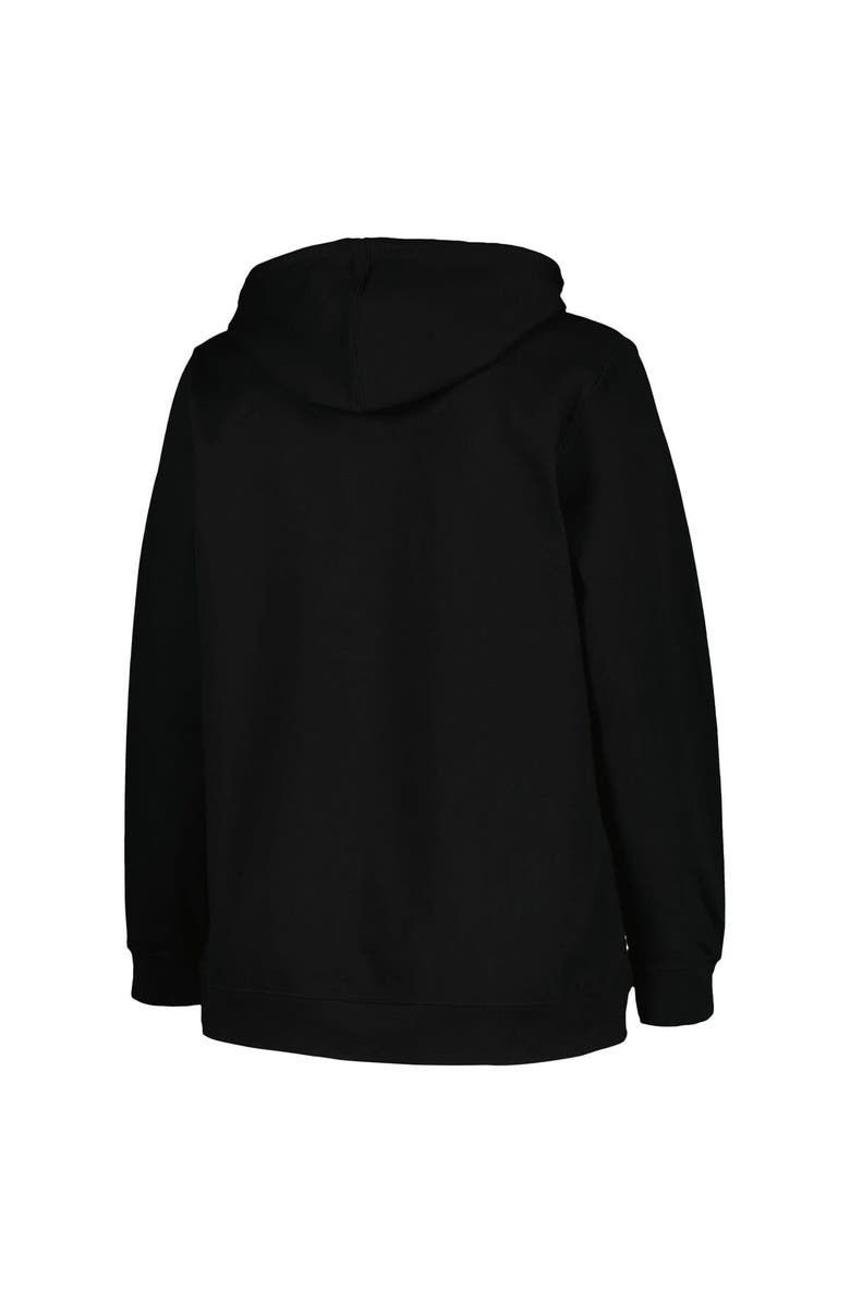 PROFILE Women's Profile Black Pittsburgh Penguins Plus Size Arch Over Logo Pullover Hoodie, Alternate, color, Black