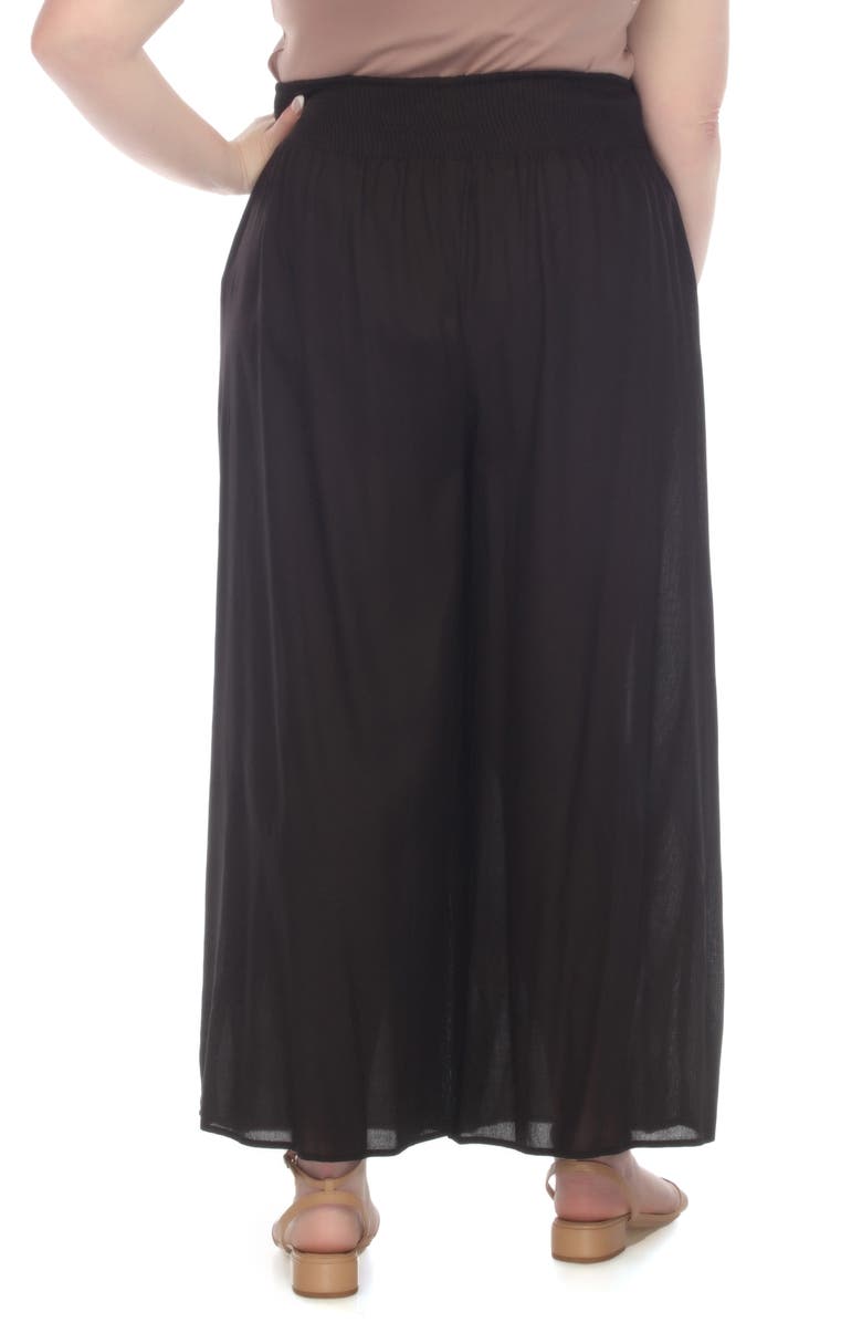 BOHO ME Smocked Wide Leg Pants, Alternate, color, Black
