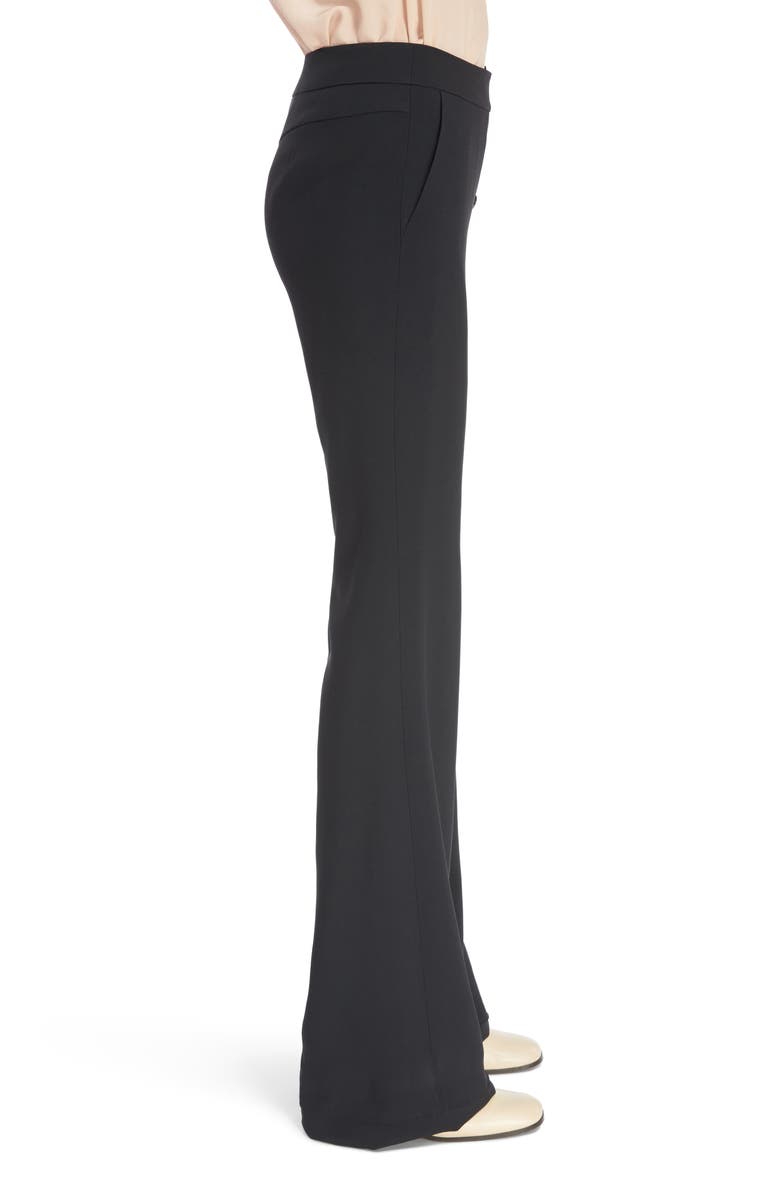 Chloé Asymmetrical Button Flare Cady Pants, Alternate, color, 