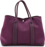Pre-Owned Hermes Garden Party Tote Toile and Leather 36