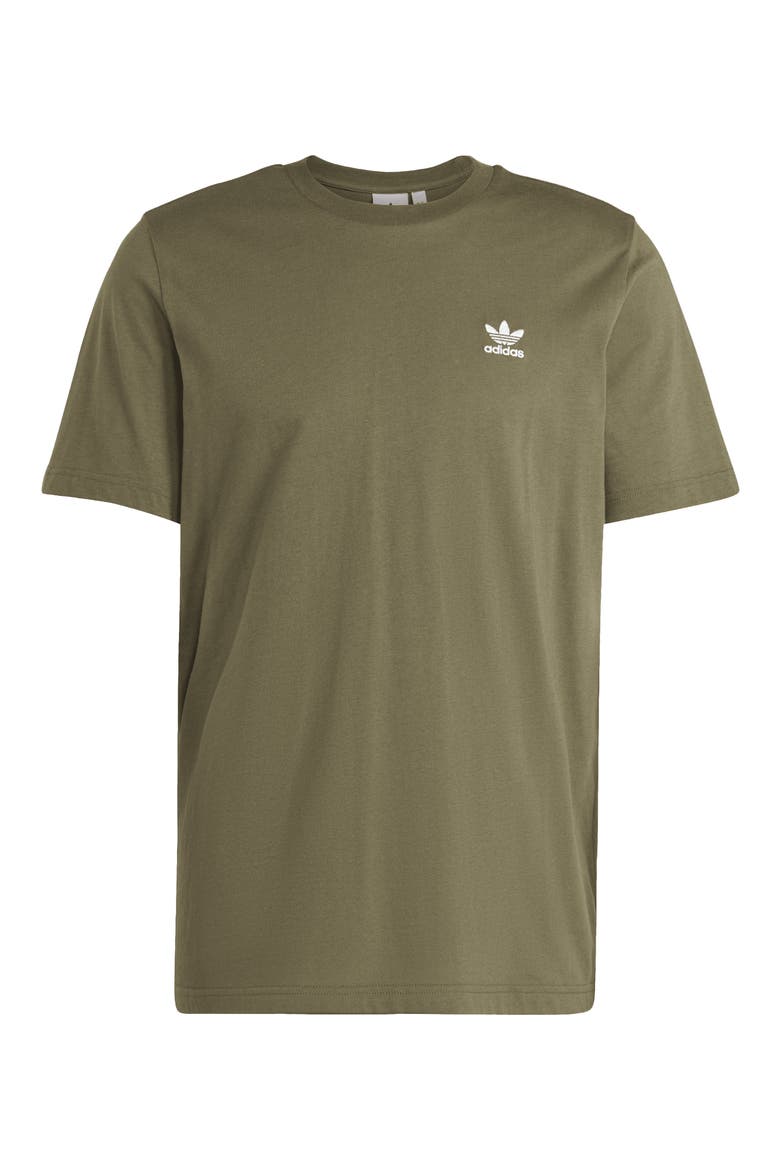 Essentials Cotton Crewneck T-Shirt, Alternate, color, OLIVE STRATA